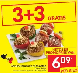 Intermarché Gevulde paprika's of tomaten aanbieding