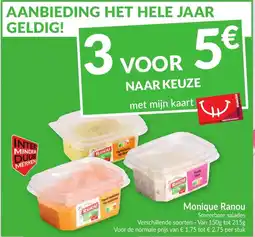Intermarché Monique Ranou smeerbare salades aanbieding