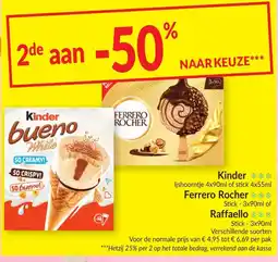 Intermarché Kinder bueno White aanbieding