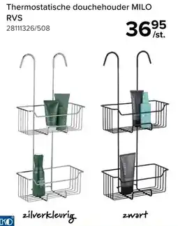 Euroshop Thermostatische douchehouder MILO RVS aanbieding