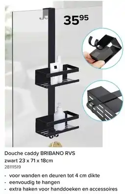 Euroshop Douche caddy BRIBANO RVS aanbieding