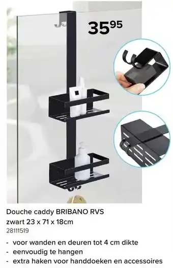 Douche caddy BRIBANO RVS