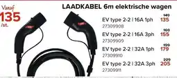 Euroshop laadkabel elektrische wagen aanbieding