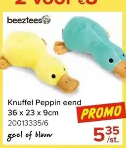 Euroshop Knuffel Peppin eend aanbieding