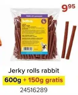 Euroshop Jerky rolls rabbit aanbieding
