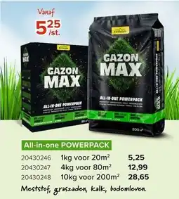 Euroshop Gazon max all-in-one powerpack aanbieding