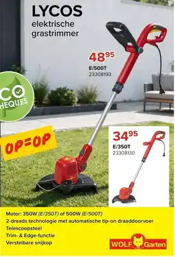 Euroshop Lycos elektrische grastrimmer E/500T aanbieding