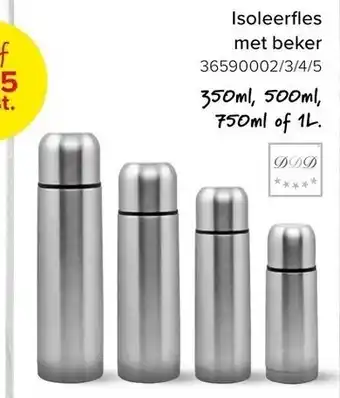 Isoleerfles met beker