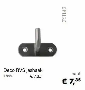 Multi bazar Deco rvs jashaak 1 haak aanbieding