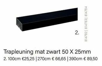Multi bazar Trapleuning mat zwart aanbieding