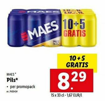 Lidl Pils aanbieding