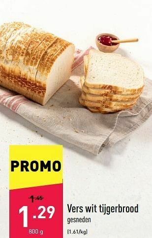 ALDI Vers wit tijgerbrood aanbieding