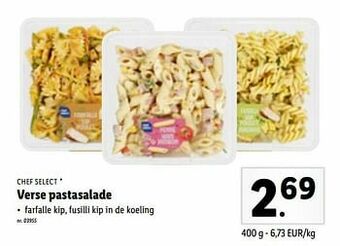 Lidl Verse pastasalade aanbieding
