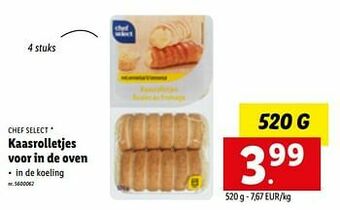 Lidl Kaasrolletjes voor in de oven aanbieding
