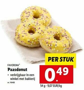 Lidl Paasdonut aanbieding