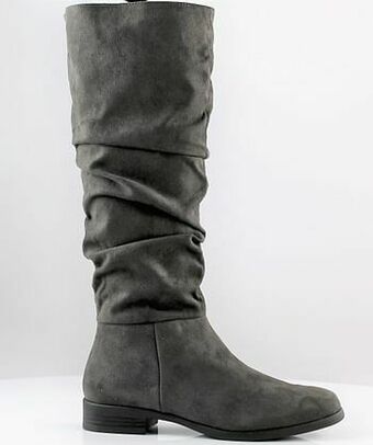 Berca Shoes Claudia Ghizzani Lange Laars Plat Dames - Grijs aanbieding