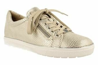 Berca Shoes Caprice Veterschoen Dames Functionele Rits - Goud aanbieding