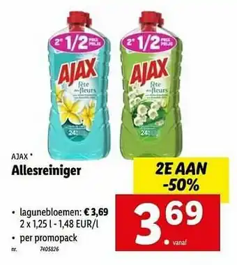 Lidl Allesreiniger lagunebloemen aanbieding