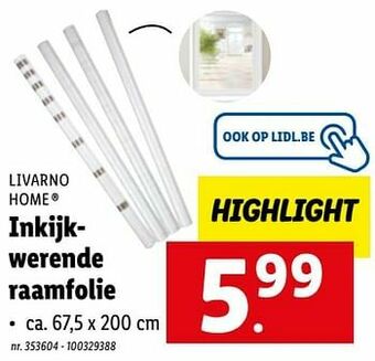 Lidl Inkijkwerende raamfolie aanbieding
