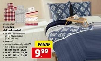 Lidl Flanellen dekbedovertrek aanbieding