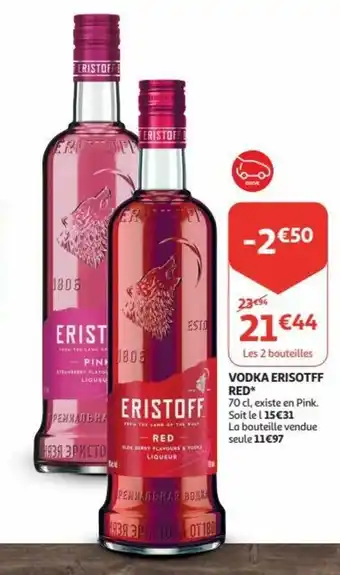 Auchan Vodka eristoff red* 70 cl aanbieding