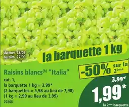Norma Raisins Blancs(h) "Italia" aanbieding
