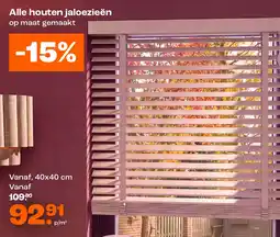 Kwantum Alle houten jaloezieën aanbieding