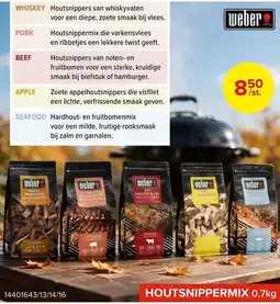 Euroshop Weber houtsnippermix aanbieding