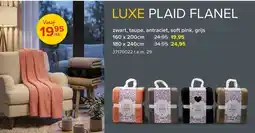 Euroshop Luxe plaid flanel aanbieding