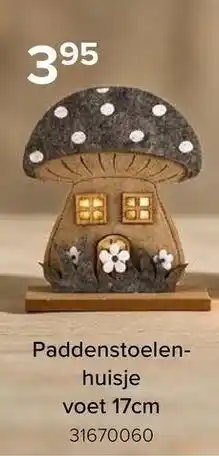 Euroshop Paddenstoelenhuisje voet aanbieding