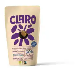 Albert Heijn Claro Dark ginger cubes snackables aanbieding