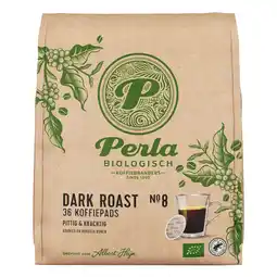Albert Heijn Perla Biologisch Dark roast koffiepads aanbieding