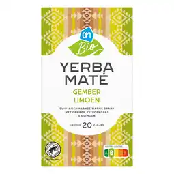 Albert Heijn AH Biologisch Yerba mate gember limoen aanbieding