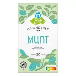 Albert Heijn AH Biologisch Groene thee munt aanbieding