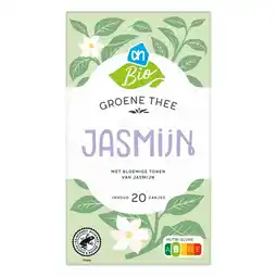 Albert Heijn AH Biologisch Groene thee jasmin aanbieding