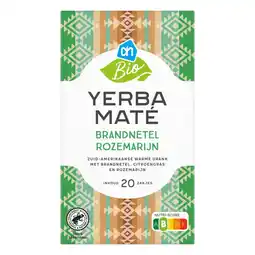 Albert Heijn AH Biologisch Yerba mate brandnetel rozemarijn aanbieding
