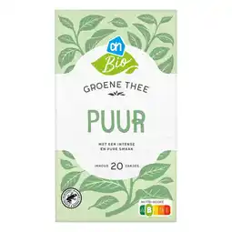 Albert Heijn AH Biologisch Groene thee puur aanbieding