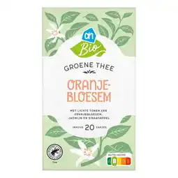 Albert Heijn AH Biologisch Groene thee oranjebloesem aanbieding