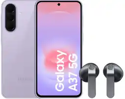 Coolblue Samsung Galaxy A37 128GB Roze 5G + Samsung Galaxy Buds4 Zwart aanbieding
