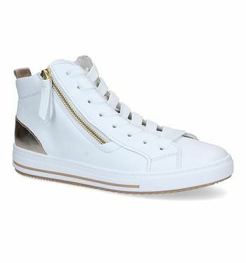 Gabor OptiFit Witte Hoge Sneakers promotie bij Torfs