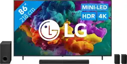 Coolblue LG Mini-LED 86 QNED85 (2026) + LG DS80TR aanbieding