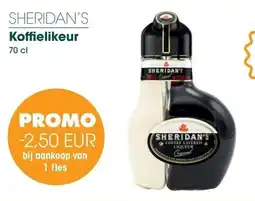 Prik en Tik Sheridan's koffielikeur aanbieding
