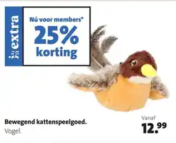 Intratuin Bewegend kattenspeelgoed. Vogel. aanbieding