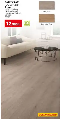 Hubo Laminaat Country aanbieding