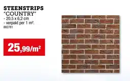 Hubo Steenstrips country aanbieding