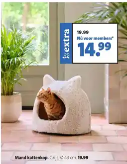 Intratuin Mand kattenkop aanbieding