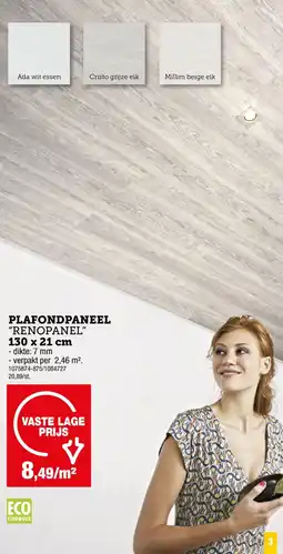 Hubo Plafondpaneel Renopanel aanbieding