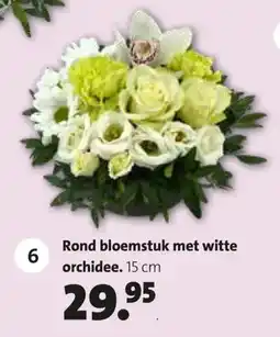 Intratuin Rond bloemstuk met witte orchidee aanbieding