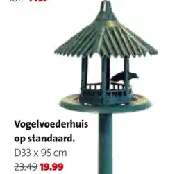 Intratuin Vogelvoederhuis op standaard aanbieding