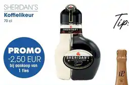 Prik en Tik Sheridan's Koffielikeur aanbieding